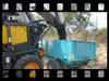 Harvesting machine and trailer